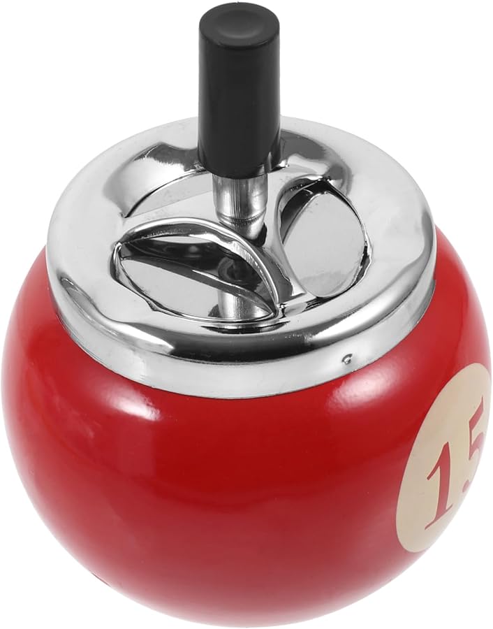 Rotating Automatic Smokeless Ashtray Metal Portable Wear Resistant For Home Office - Image 1